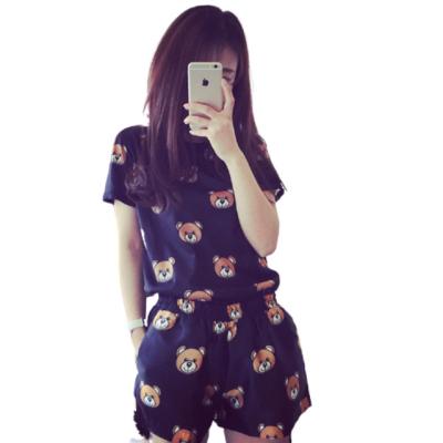 China Wholesale QUICK DRY sleepwear pajamas set 2 piece pajamas for women cartoon pajamas sets for sale