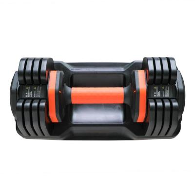 China New Arrival Adjustable Dumbbell Rubber Coated Weight Home Use 25lbs 10kgs Adjustable Dumbbells for sale