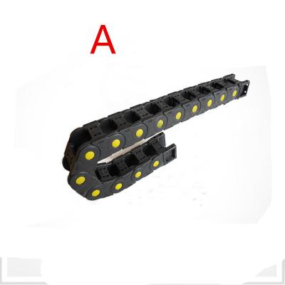 China Factory Transmission Chains 25*75/77mm Tow Cable Plastic Drag Chain Machine L1000mm For CNC Router Tools for sale