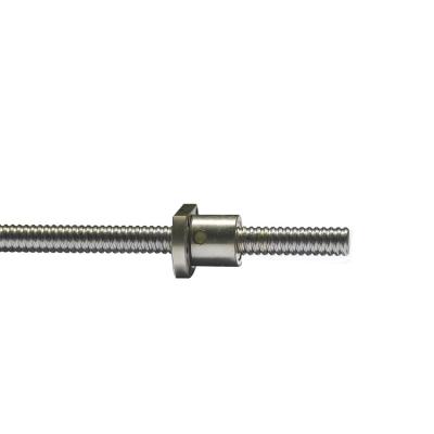 China Factory Ball Screw SFU2010 Length 1000mm With Single Flange Nut Or BK10 BF10 End CNC Machined Parts for sale