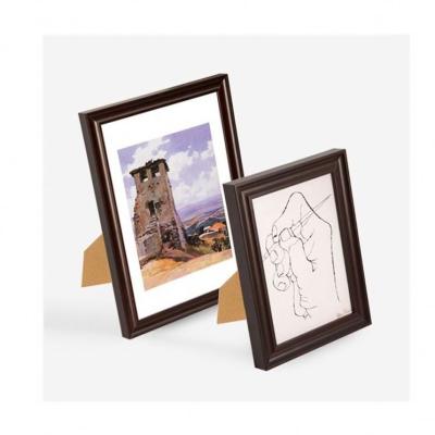 China Environmental Friendly Wholesale Solid Wood Frame All Farmhouse Burlap Mounted Wood Picture Photo Frame for sale