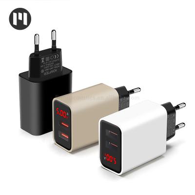 China original universal plug cargadores palladium palladium quality para mobile phone celular digital display wall fast charger for mi iphone for sale