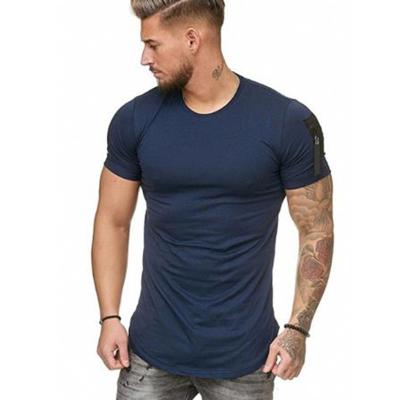 China Men's sportwear T-shirt men's fitness tee shirt men's breathable soild T-shirt short sleeve for sale