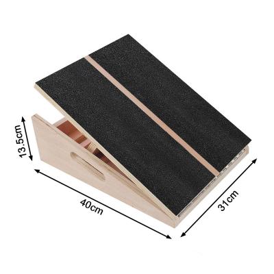 China Environmentally Friendly Wooden 5 Level Adjustable Oblique Board All Surface Sandpaper Anti Slip Rib Plate HLY-SB-001 for sale