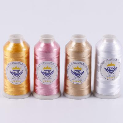 China High Tenacity 130g High Tenacity Embroidery Dyed Dyed 100% RAYON Weaving Sewing Knitting Sewing Yarn for sale