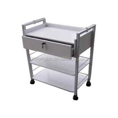 China Hair salon/spa/beauty salon/lockable facial massage trolley rolling hand trolley beauty furniture nail trolley for sale