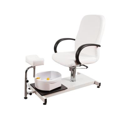 China Modern Luxury Modern Professional Nail Salon Foot Bath Manicure Pedicure Chair Foot Wash Adjustable White Chair for sale