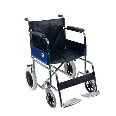 China Steel Manual Hospital Trolley Hand Wheelchair 809 Wheelchair for sale