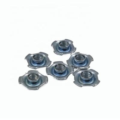 China SPCC Sports Shoes Hardware Components Parts High Precision Stamping Nuts For Screw Type Lock Round Screws for sale