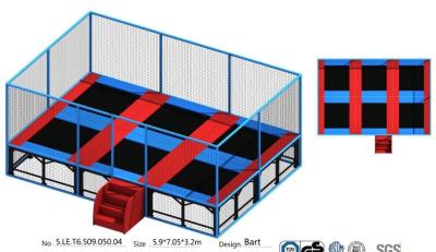 China Chinese Senjun 41M2 Kids Indoor Bungee Park/ Indoor Gymnastic Trampoline/ Trampoline Park for Super Mall for sale