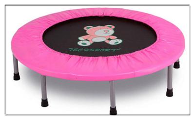 China Small Size Home use Round Trampoline Bed for Fun /Gym Circuit Trainer Mini Trampoline for sale