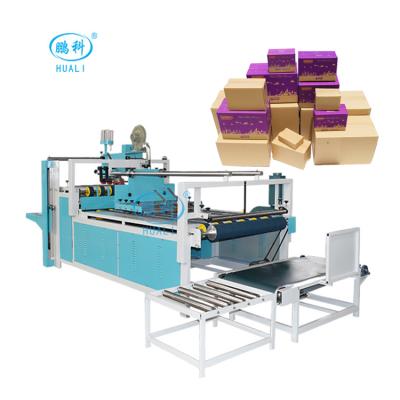 China Semi Automatic CLOTHING Vegetable And Fruit Carton Box Gluing Maker Machine for sale