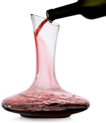 China High Grade White Glass Customized Decanter Wholesale 750ml Crystal Glass Red Wine Decanter Premium Lead Free Red Wine Clear for sale