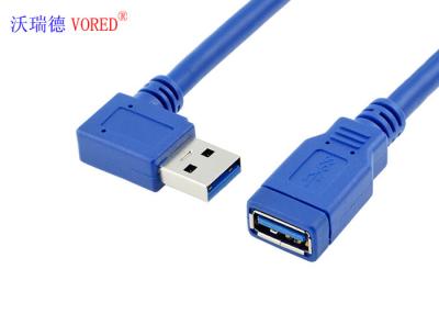 China Cable rápido del cargador USB de 6 pulgadas, cable de ángulo recto de la carga por USB de 90 grados en venta