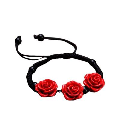 China Vintage 2022 New Rose Bracelet For Women Jewelry Charm Women Bracelet for sale