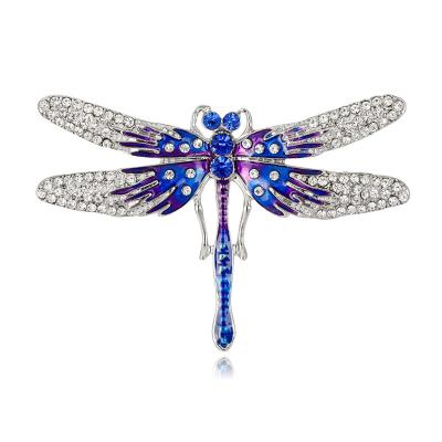 China ALLOY fashionable alloy sets female high-grade 100 diamond brooch collocation acts the role of dragonfly rhinestone brooches for women for sale