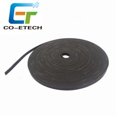 China Build Material Shops 6mm PU With Steel Core Strap Black 2GT GT2 Open Belt For 3D Printer for sale