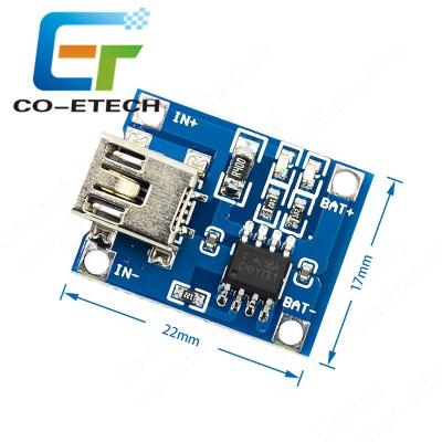 China | 1A charger board TP4056 for 3.7v 3.6V 4.2V lithium battery with mini USB for sale