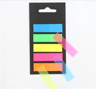 China Myway Self Adhesive Neon Page Markers Sticky Note Labels, Colorful Index Label Flags, Fluorescent PET Sticky Notes for sale