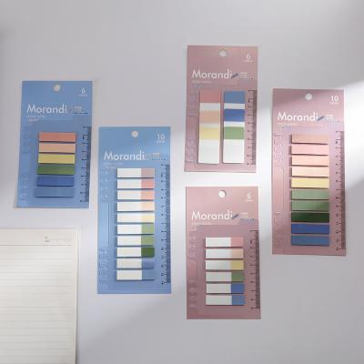 China New Design Morandi School Self Adhesive Office Stationery Cute Sticky Notes Pad for sale