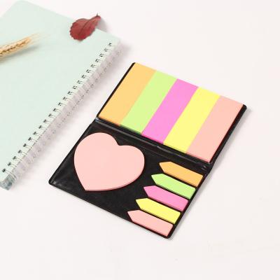 China Self Adhesive Multicolor Assorted Sticky Note Pad Logo Print Sticky Note Custom Hot Sale Arrow Message Marker Pet Sticky Notes for sale