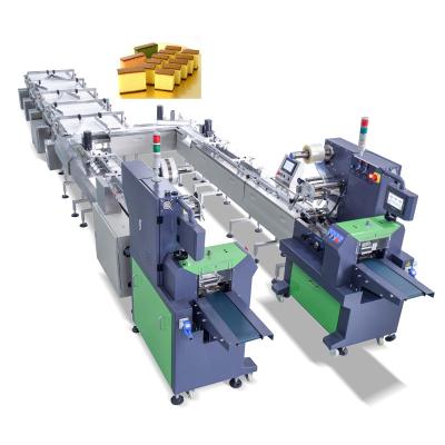 China High Speed ​​Full Automatic Feeding Line Bakery Food Packaging Food Machine for sale