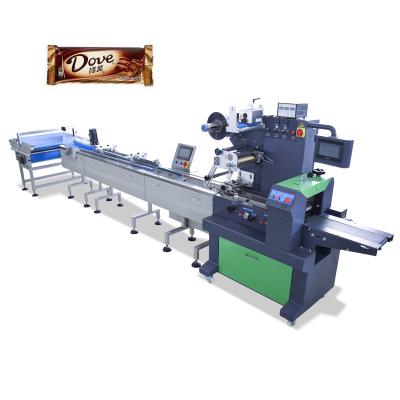 China Automatic Food Feeding System Small Chocolate Wrapping Machine for sale