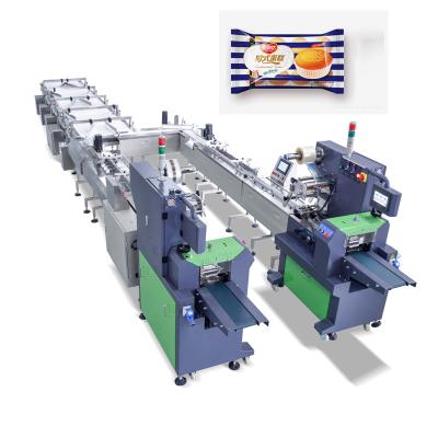 China High Speed ​​Automatic Food Cake Hamburger Food Packing Machine for sale