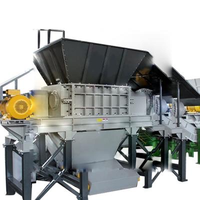 China Large Double Axle Industrial Recycling Factory Car Truck Tire Rubber Shredder Machine for sale