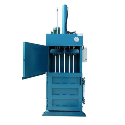 China Hydraulic Vertical Waste Baler Pressing And Wrapping Wood Chips And Aluminum Compress And Wrap Machine for sale