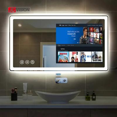 Cina Specchio astuto magico IP65 del touch screen dell'hotel di JCVISION dello specchio TV Android della palestra domestica del bagno di piombo in vendita