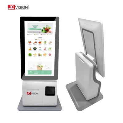 Chine JCVISION Blanc 15,6 pouces Self-service Kiosque de paiement Android 11.0 Appareil de bureau de point de vente à vendre