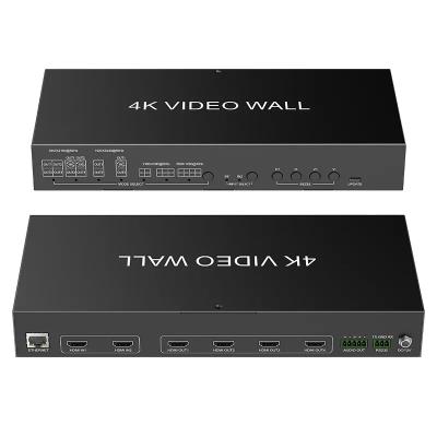 China JCVISION 4K Video JCVISION HDMI2.0 de pared Matriz 2 en 4 con salida de pared de video 2X2 salida de audio L / R autoadaptable en venta