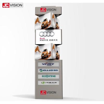 China JCVISION aangepaste Openlucht Digitale Signage Vertonings LEIDENE Roterende Torenvertoning Te koop