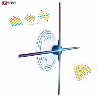 China 3D fan micro de giro del holograma LED, proyección los 65cm del holograma de WIFI 3D en venta