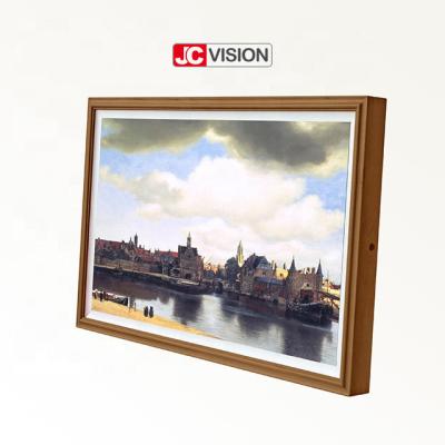 China Digitaler Bilderrahmen 32 JCVISION LCD bewegen eleganten Art Wall Mounted Digital Foto-Rahmen Schritt für Schritt fort zu verkaufen