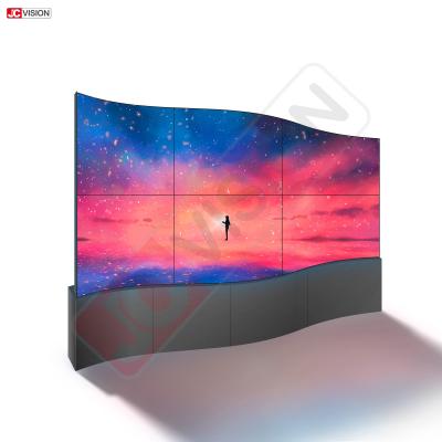 중국 55inch Custom full color curved screen thin flexible advertising display LED video wall 판매용