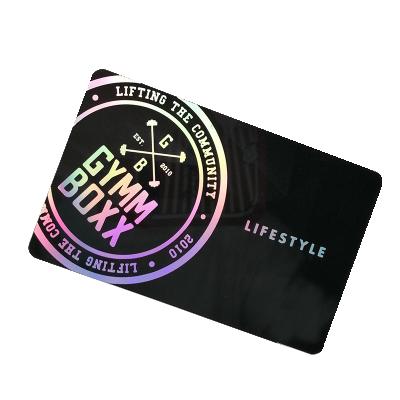 China Custom holographic unique pvc rfid gift size credit card membership logo smart key card waterproof/waterproof business for sale