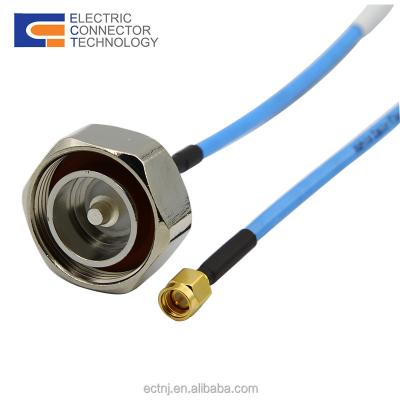 China RF 7/16 Din Male To SMA Male Straight Connector With Cable Assembly for sale