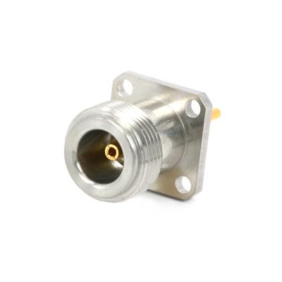 China 4 Hole RF N Female Panel Mount Connector for sale