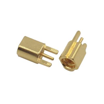 China RF Female Right Angle RF Connector MMCX PCB Cable Connector for sale