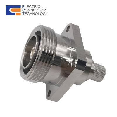 China Flange Mount RF Female Connector 7/16 DIN 7/16 Female Straight for sale