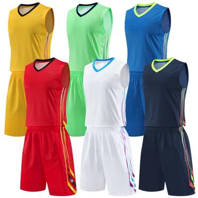 China Wholesale Casual Breathable Sublimation Basketball Fabrics Polyester Blank Sportswear Uniform Tank Top for sale