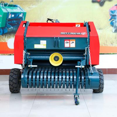 China Bale Hay Rice Wheat Straw Full Automatic Walk-Behind Tractor Baler Mini Hay Straw Round Net Baler Round baler for sale for sale