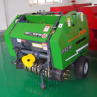 China Bale Hay Rice Wheat Straw Agriculture Machinery Customized Mini Round Baler Hay Straw Baler Net Round Baler For Sale for sale