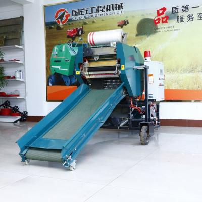 China Hay Rice Wheat Straw Bale Hot Sale Silage Pine Straw Baler Agriculture Hay Silage Baler Machine For Drop Iron for sale