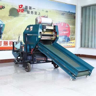 China Hay Rice Wheat Straw Bale Ce Certificated Cultivation Grain Storage Silage Baler Mounted Mini Hand Press Silage Hay Baler Machine for sale