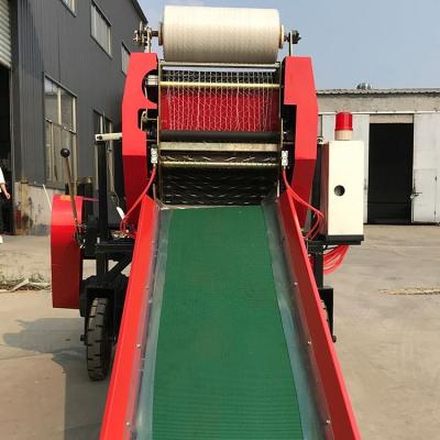 China Bale Hay Rice Wheat Straw Agriculture Tractor Mounted Mini Silage Baler Mounted Mini Small Self-Powered Rice Silage Baler for sale