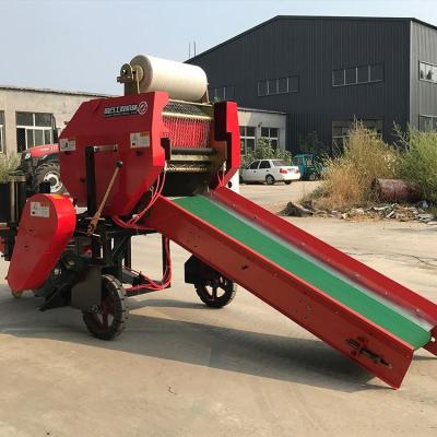 China Bale Hay Rice Wheat Straw Silage Hay Balers Silage Press Machine Price Mounted Mini Hand Press Silage Hay Baler Machine for sale