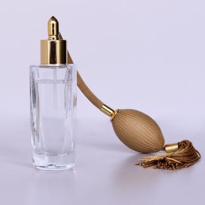 China New Perfume Spray Glass Bottle Wholesale Perfume Bottle Aluminum Tube Airbag Sprayer Non Spill Along With Tassel for sale